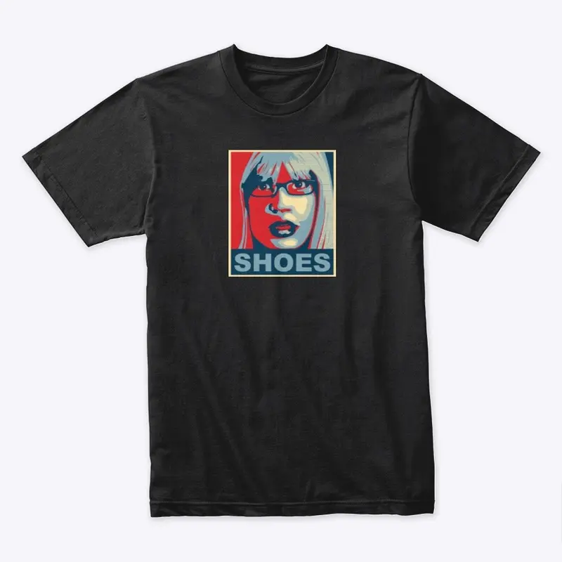 Kelly "SHOES" - political parody sticker